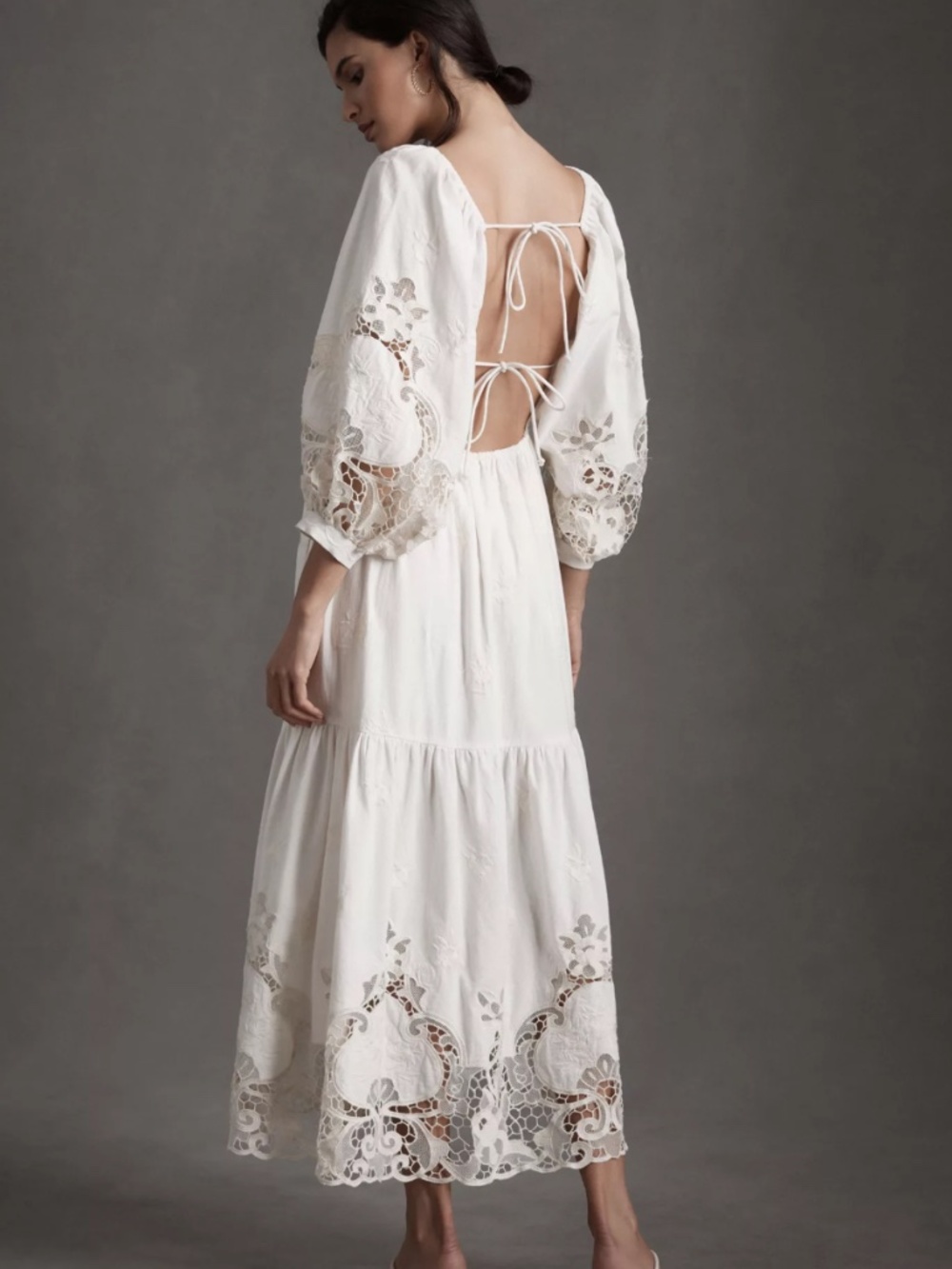 NWOT BHLDN x Free People Dahlia Cutwork Maxi Dress